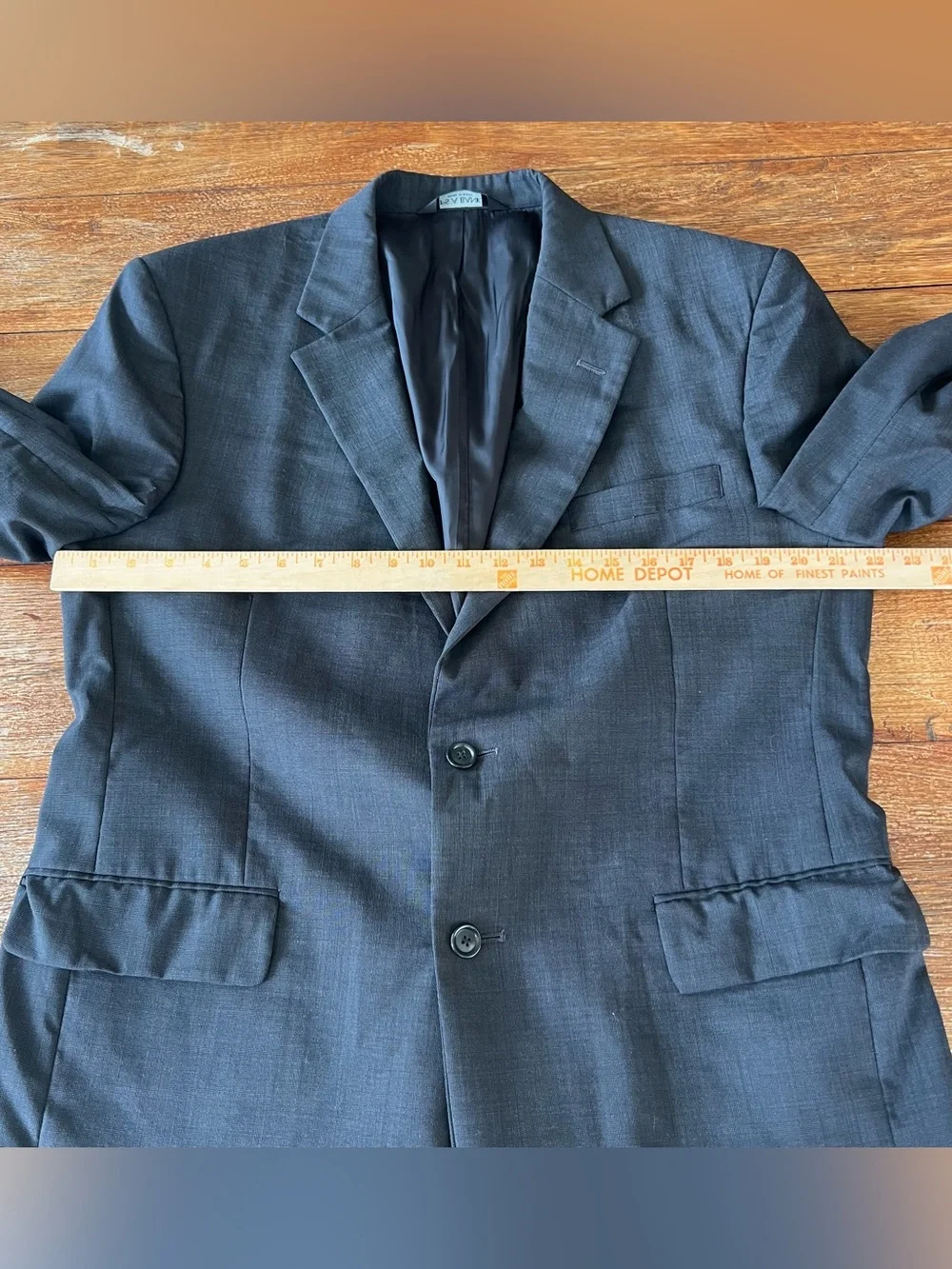 Jos. A. Bank Mens Charcoal Gray Wool Suit Jacket Sport Coat Size 43R